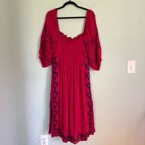 By Anthropologie size M Pink and blue dress